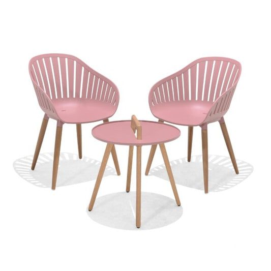 Nassau Round Coffee Table & Chair Set – Peony